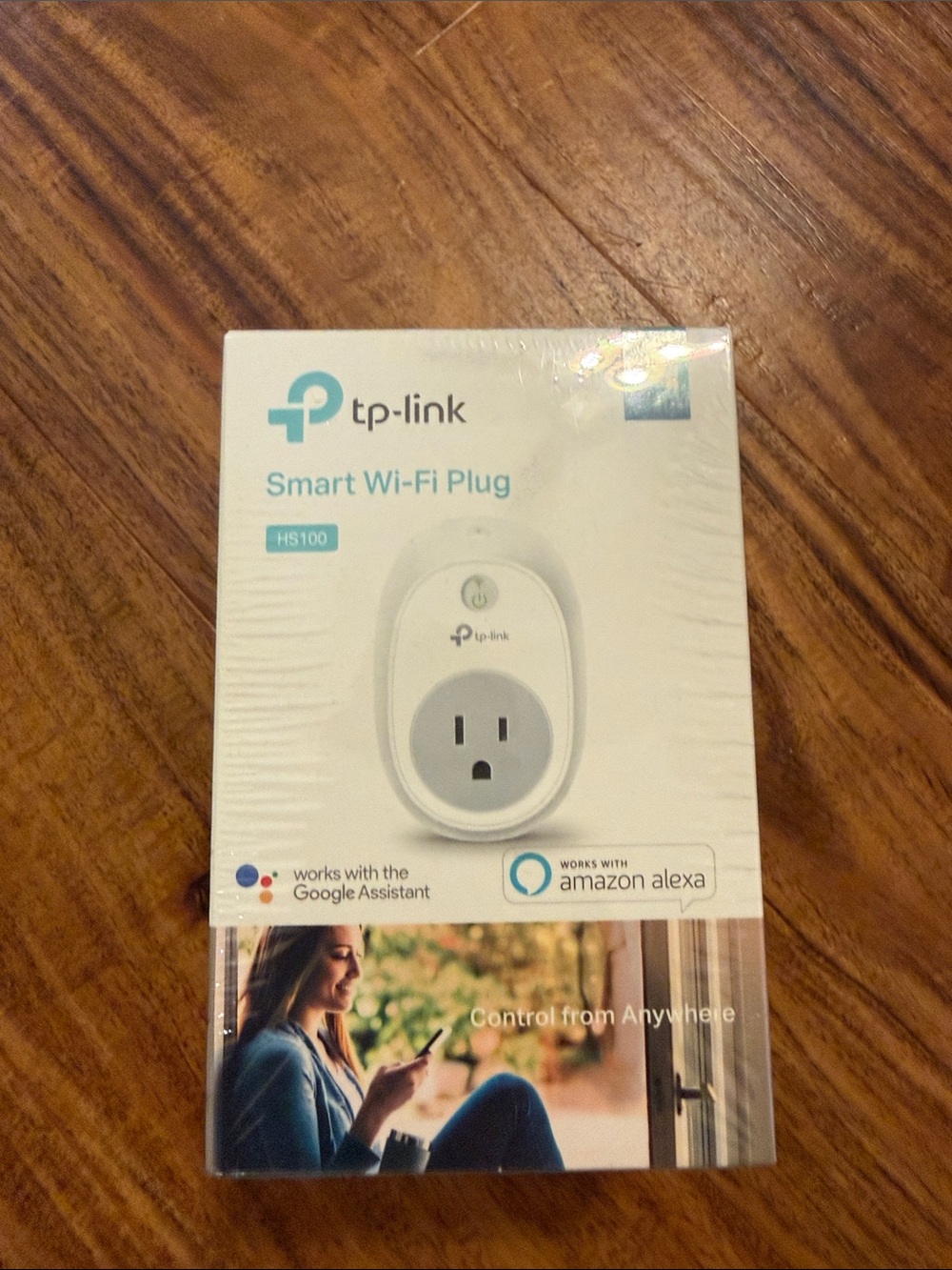 TP-Link White Kasa Smart Plug HS100 Boxed Adapter